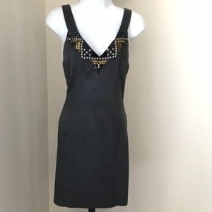 bebe Addiction Gray Embellished Dress